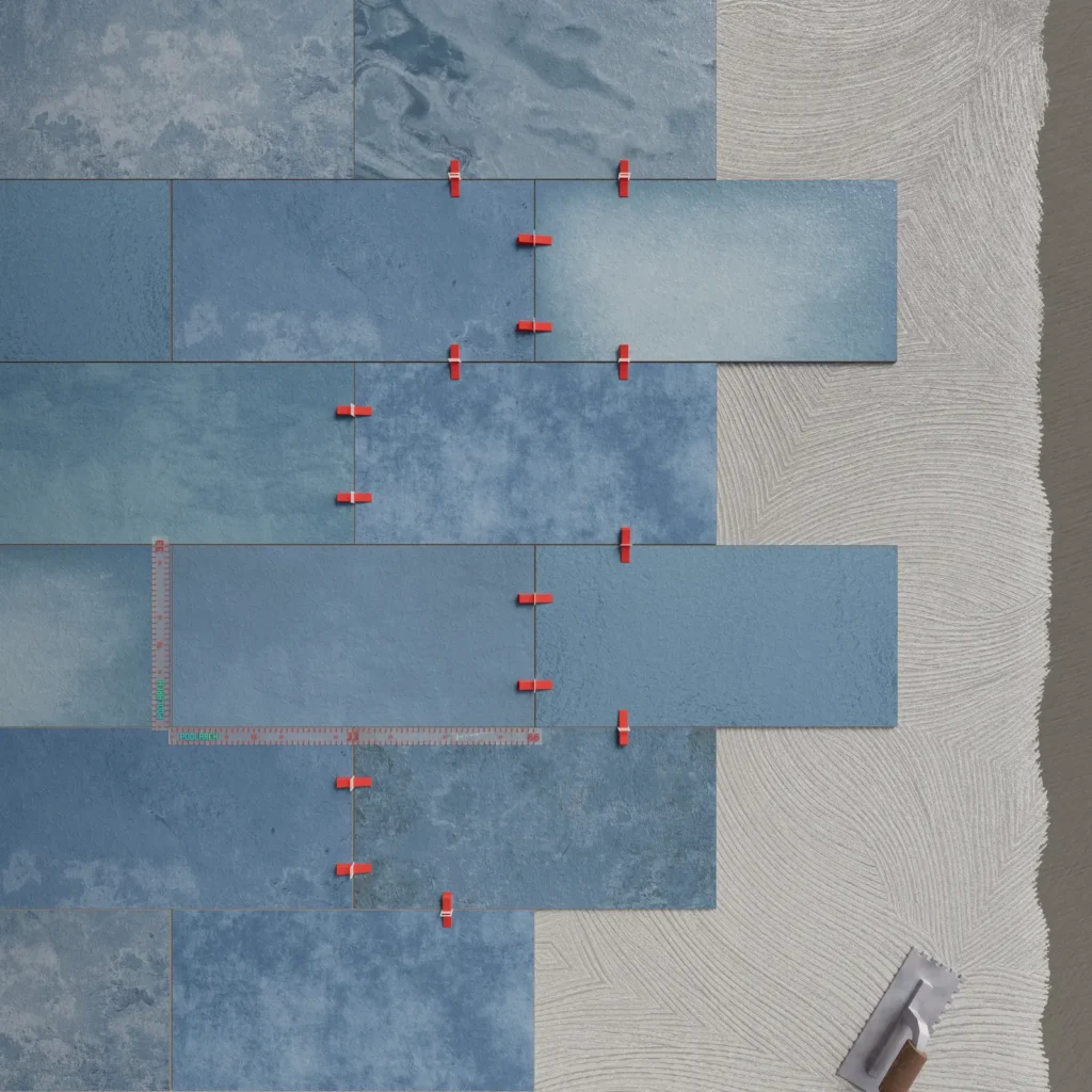 Relax Blue Mix Pool Tile