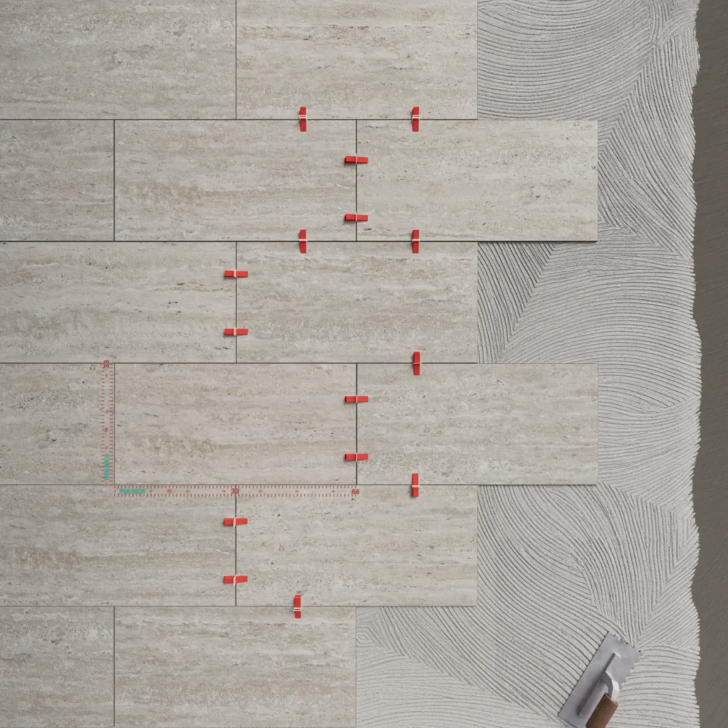 Silver Traverten Non Slip Terrace Tile