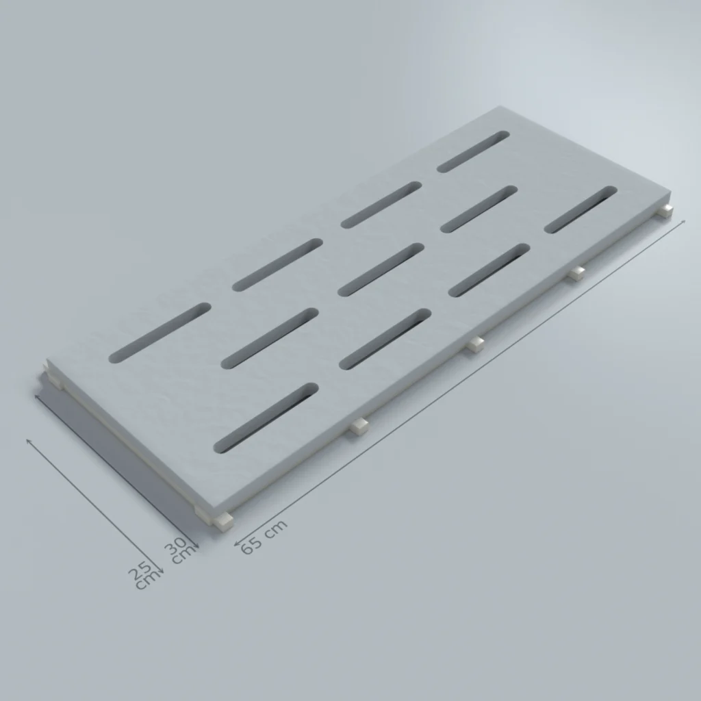 Relax Grey Fullbody Porcelain Monoblock Grate