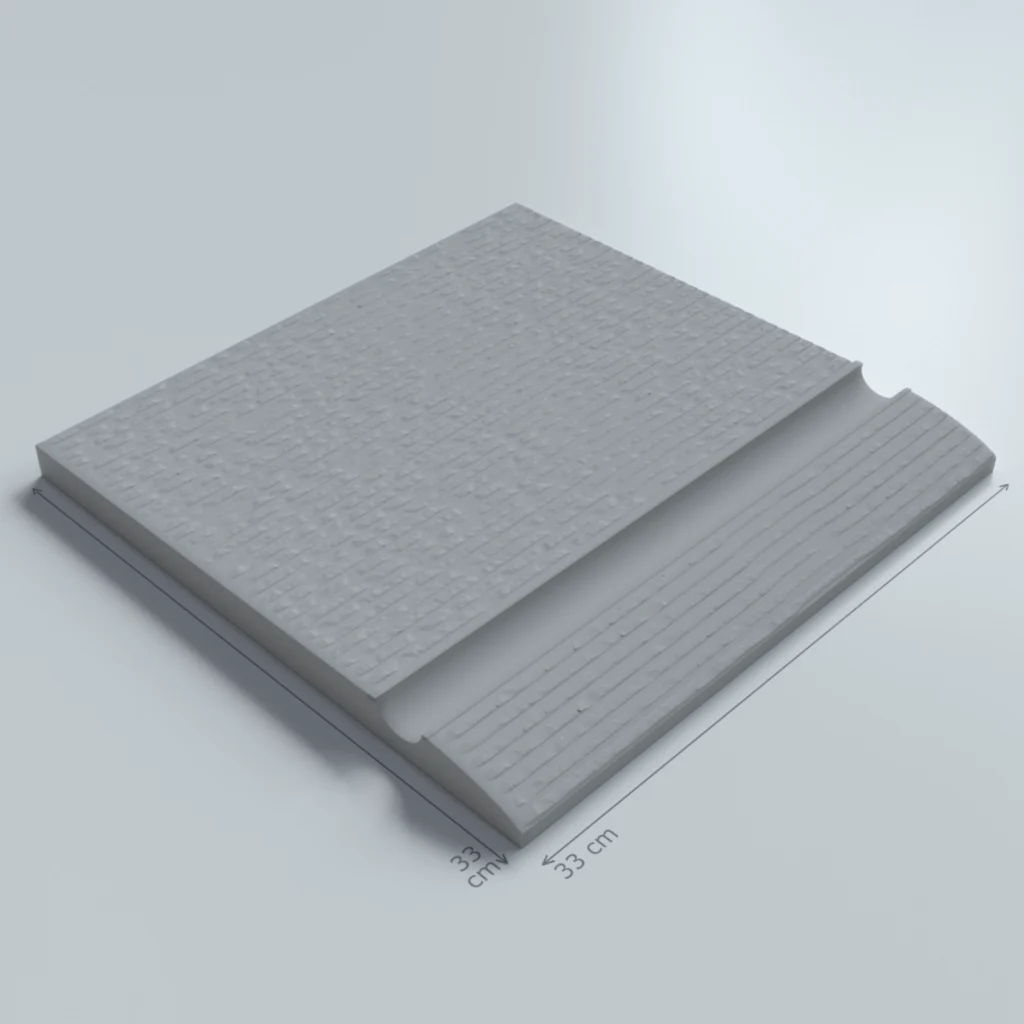 Apache Gray Porcelain Pool Coping