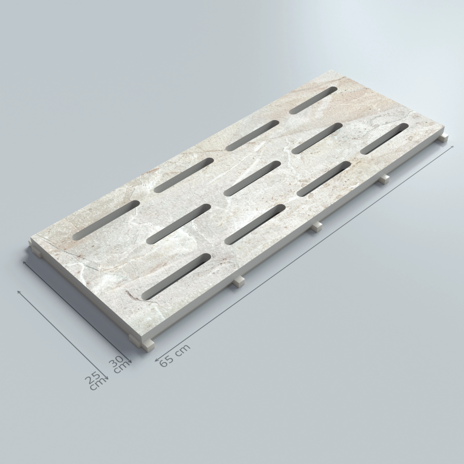 Beige Stone Porcelain Monoblock Pool Grate
