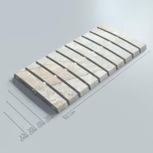 Beige Stone Porcelain Pool Grate 01