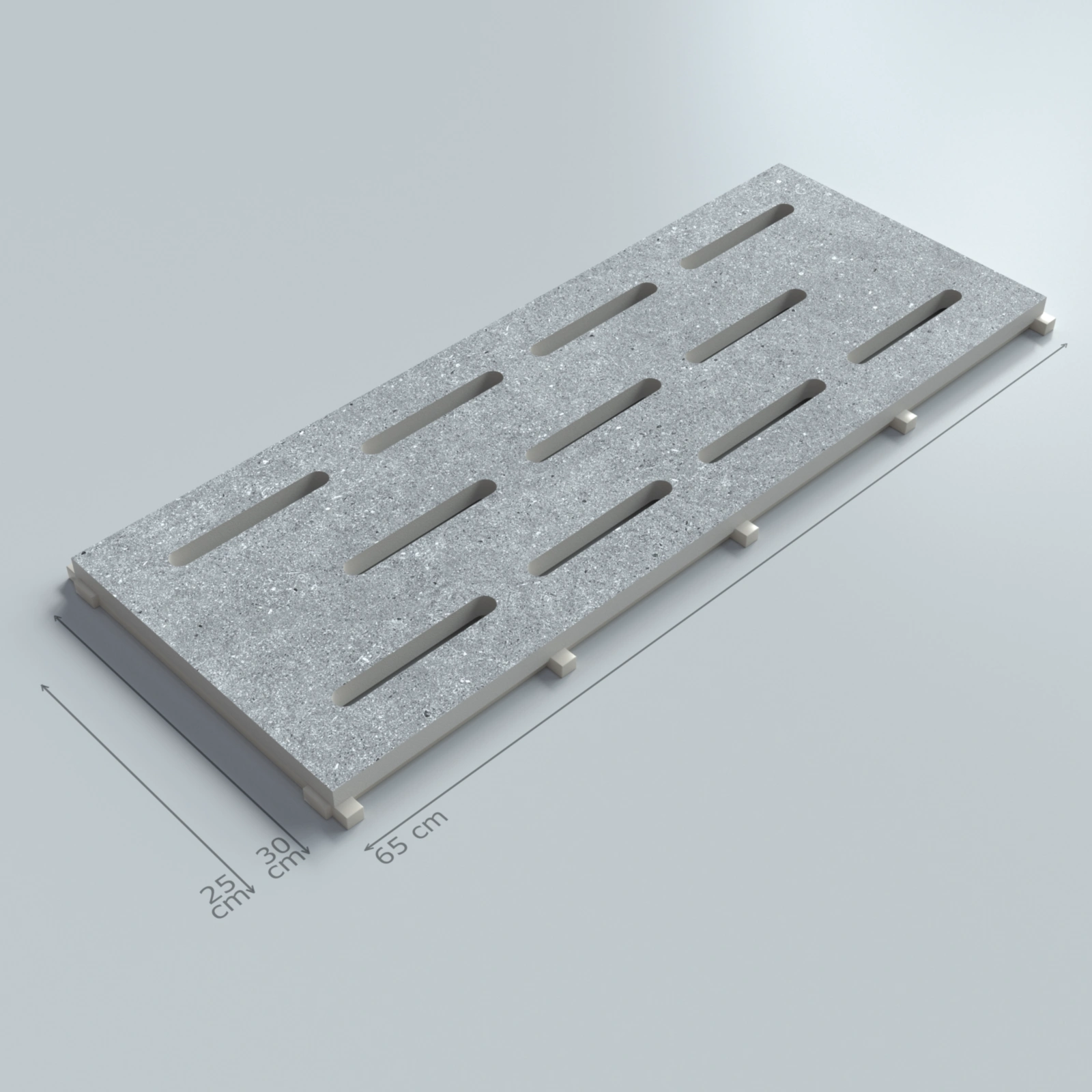Cement_grey Porcelain Monoblock Pool Grate