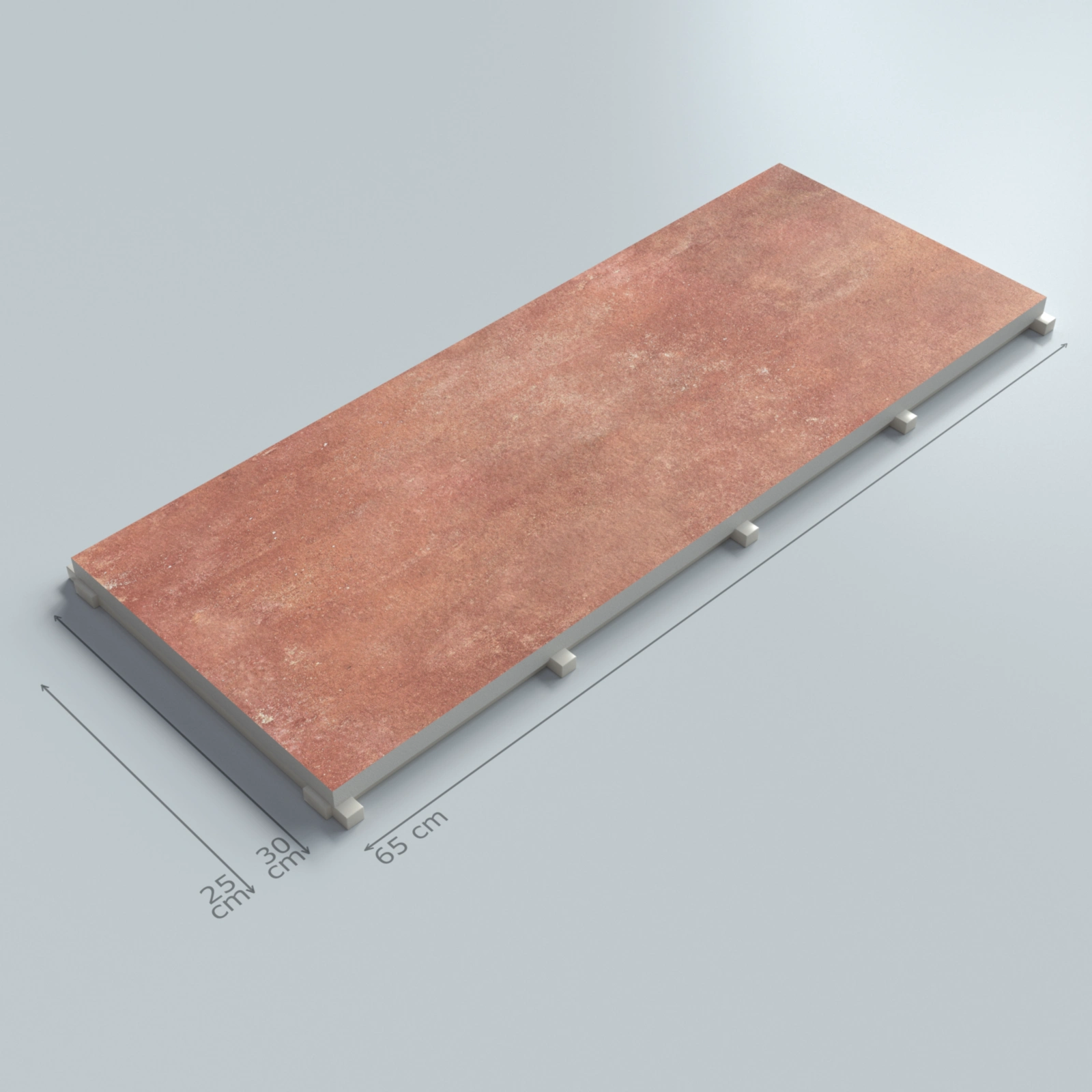 Cotto Porcelain Hidden Monoblock Pool Grate