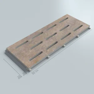 Natural Mocha Porcelain Monoblock Pool Grate