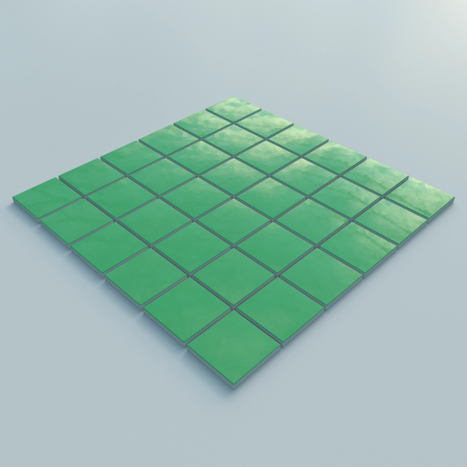 Porselen Açık Yeşil Mozaik