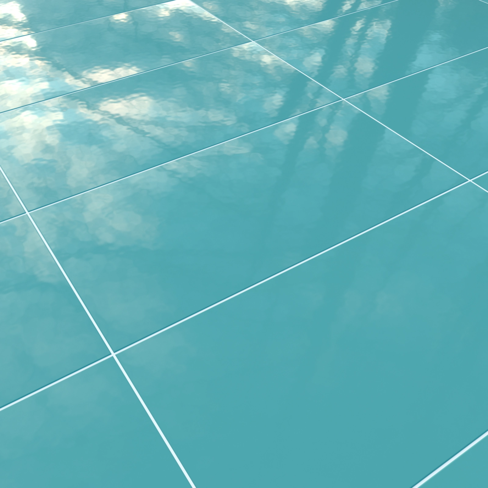 Porselen Turkuaz Havuz Seramiği 02