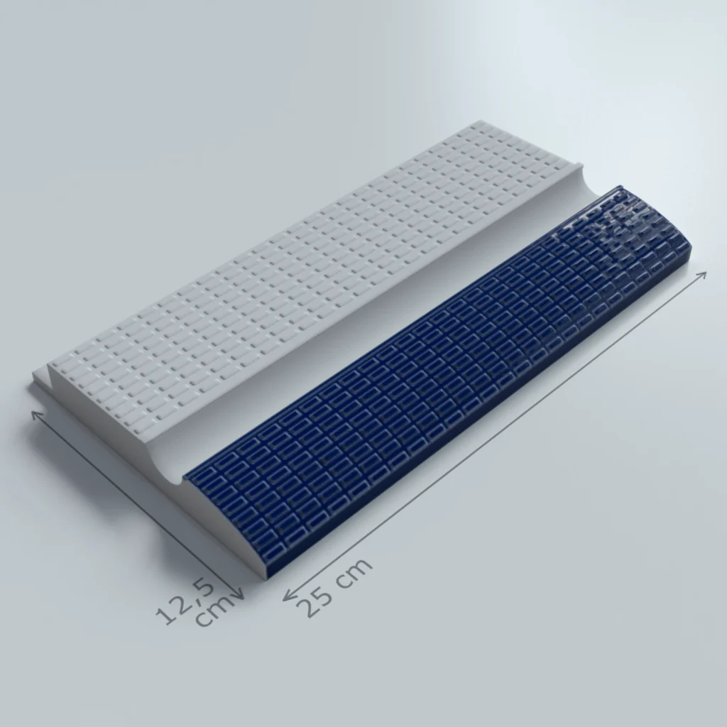 Petit Carre Cobalt Profiled Porcelain Pool Coping