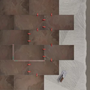 Red Dune Non Slip Porcelain Pool Terrace Tile