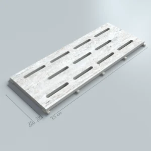 Silver Traverten Porcelain Monoblock Pool Grate