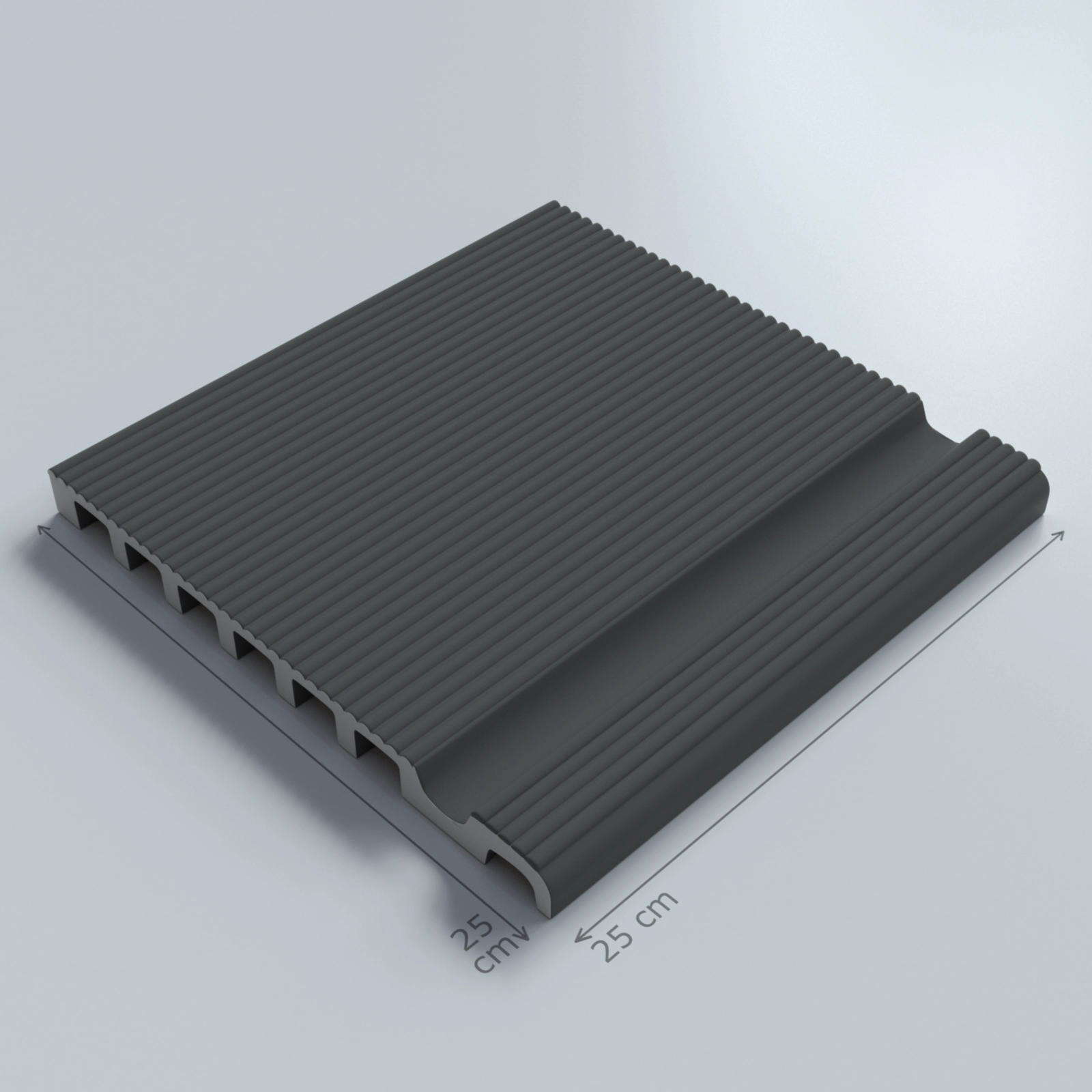 Universal Antrasit Porselen Havuz Tutamagi 25x25