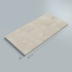 Poolgarden Beige Cizgi Tasma Porselen Havuz Karosu 01