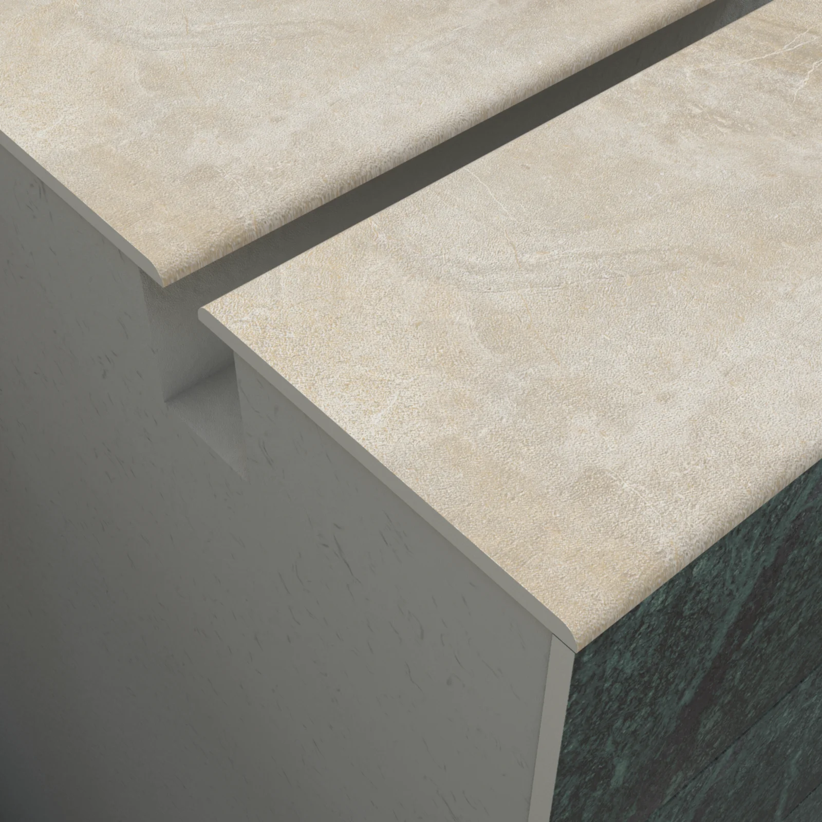 Poolgarden Beige Cizgi Tasma Porselen Havuz Tutamagi 02