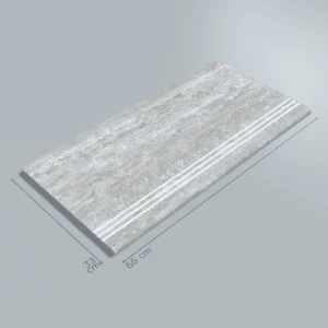 Silver Traverten Porselen Merdiven Kaymazı