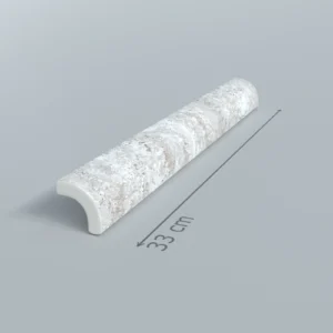 Silver Traverten Porselen Dışbükey