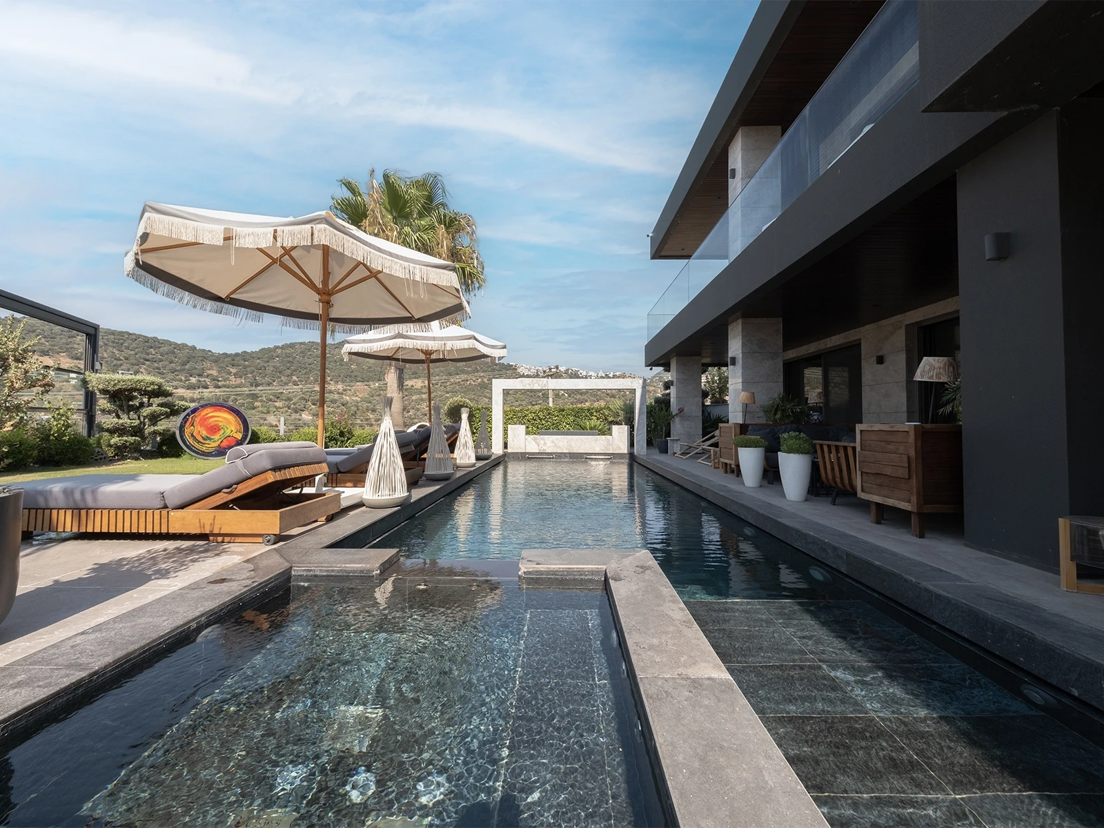 Dark Tone Pool Tile